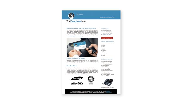 Telephone Man Website